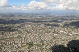 Clouds over suburban San Diego