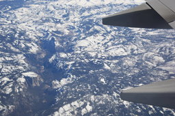 Looking down Yosemite Valley from a 737