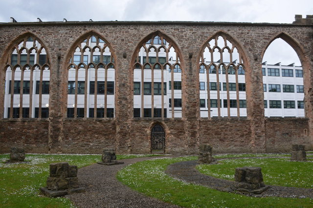 Bombed-out Temple Church, Bristol