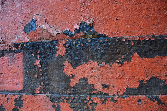 Decaying iron hull of SS Great Britain