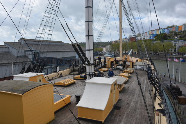 Forward deck of SS Great Britain