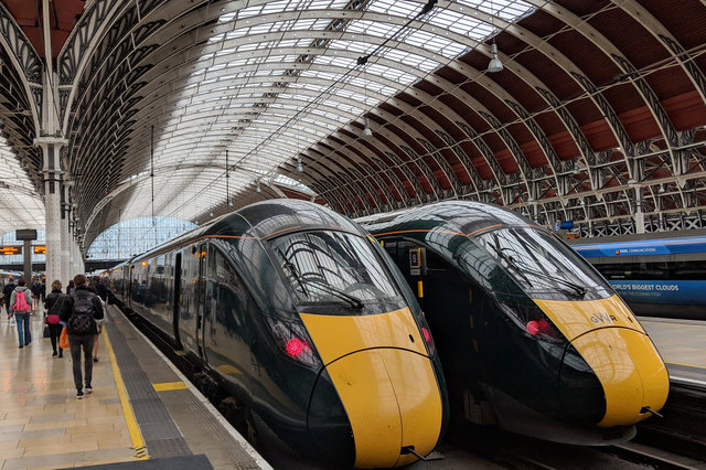 Great Western Railway class 800 locomotives at Paddington Station