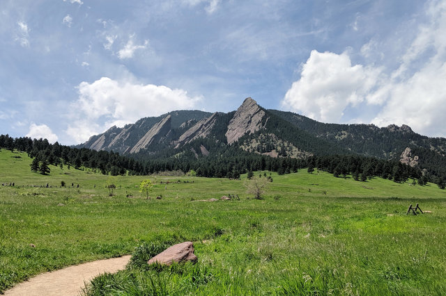 Flatirons and Green Mountain