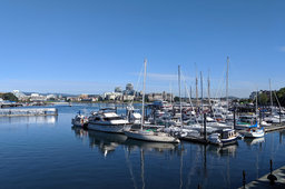 Boats in Victoria's inner harbour