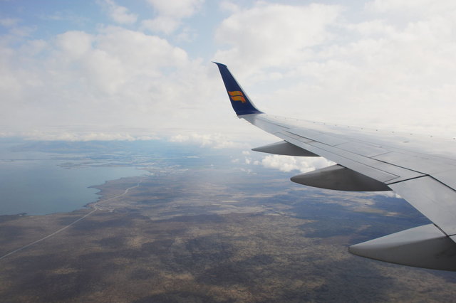 TF-FIN flying over Iceland