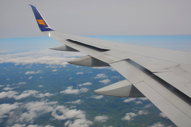 TF-FIN flying over Ireland