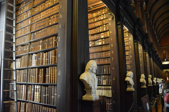 Stacks at the Long Library at Trinity College Dublin