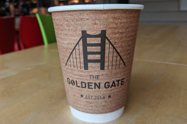 Golden Gate coffee cup in Dublin