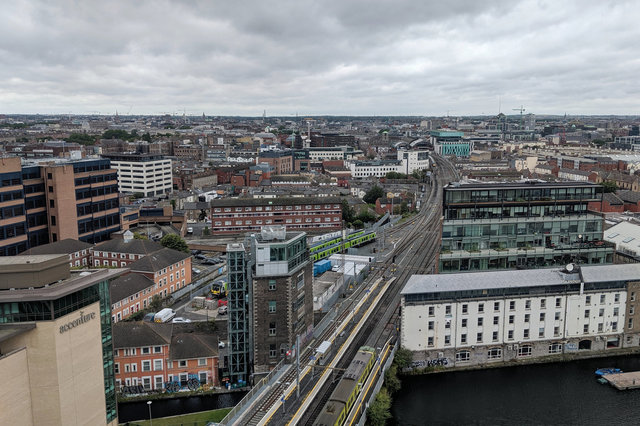 View of Dublin from the Grand Canal Docks