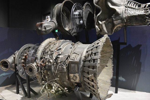 Apollo F1 rocket motor components recovered from the ocean