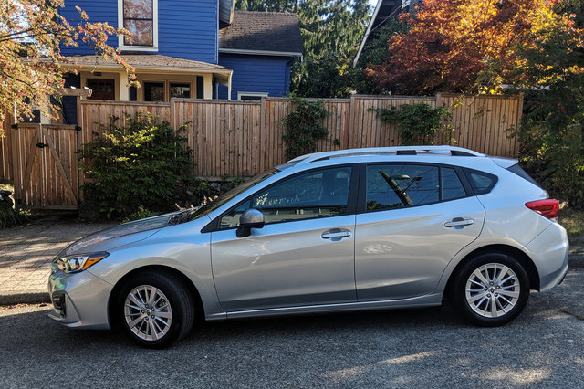 Mercy of Kalr, a 2018 Subaru Impreza, in Wallingford