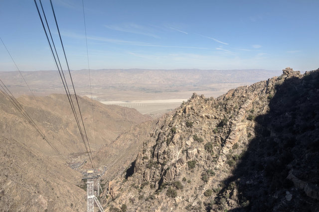 Coachella Valley above the Palm Springs Aerial Tramway