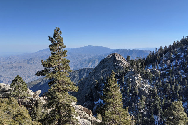 Looking down from Mount San Jacinto State Park