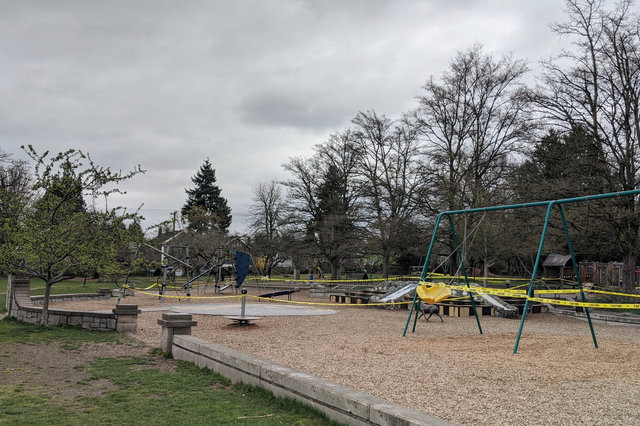 Meridian Playground closed during COVID-19