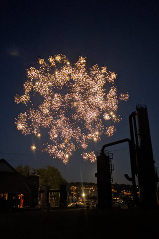 Fireworks over Gasworks Park