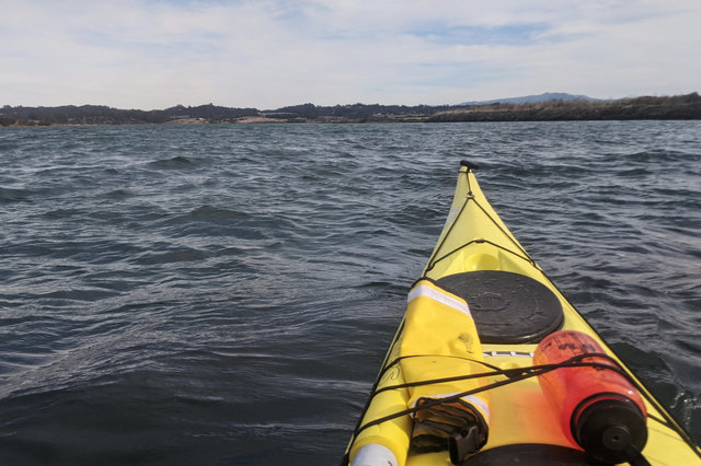 Heading upstream on Elkhorn Slough