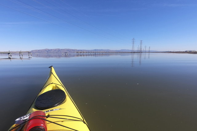 Paddling at the mouth of Charleston Slough