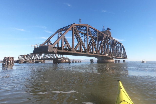 Center span of Dumbarton Rail Bridge