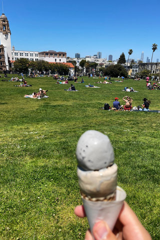 Ice cream in Dolores Park