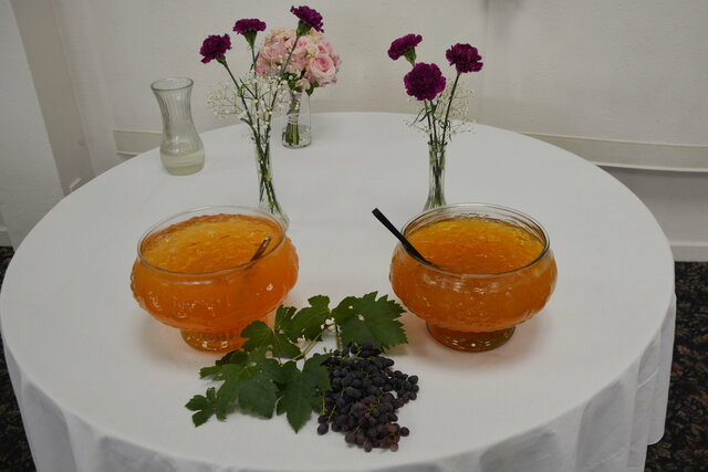 Drink served at wedding reception