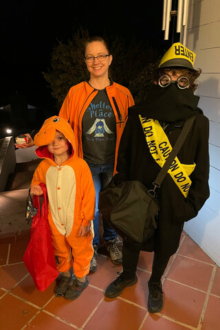 Julian, Kiesa, and Calvin for Halloween