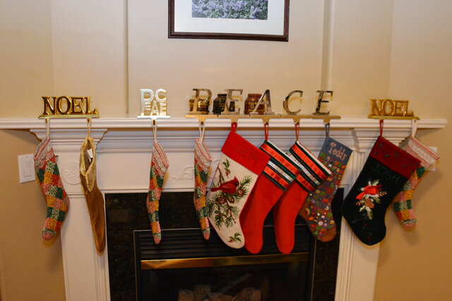 Stockings hung by the mantle with care