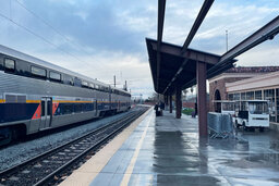 Waiting for the Coast Starlight at San Jose Diridon