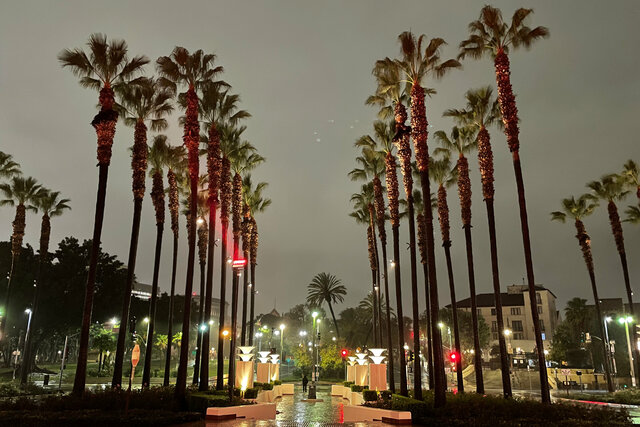 Rain at Los Angeles Union Station