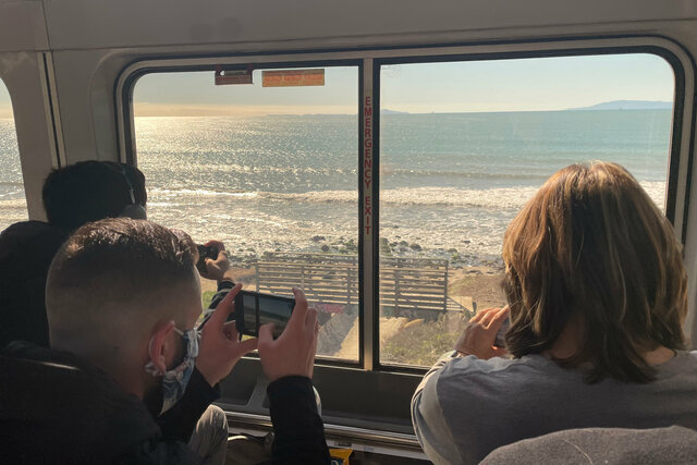 Channel Islands from the observation car