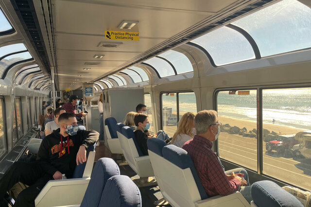 Coast Starlight observation car