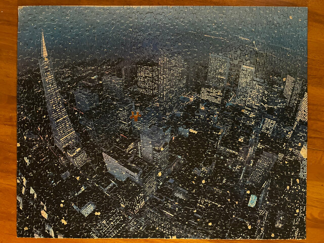 San Francisco by Night puzzle complete