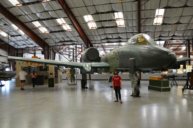 Calvin with an A-10A Warthog