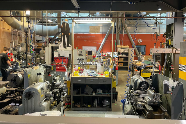 The Exploratorium's machine shop