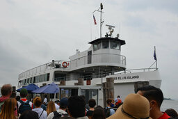 Miss Ellis Island approaches Battery Park