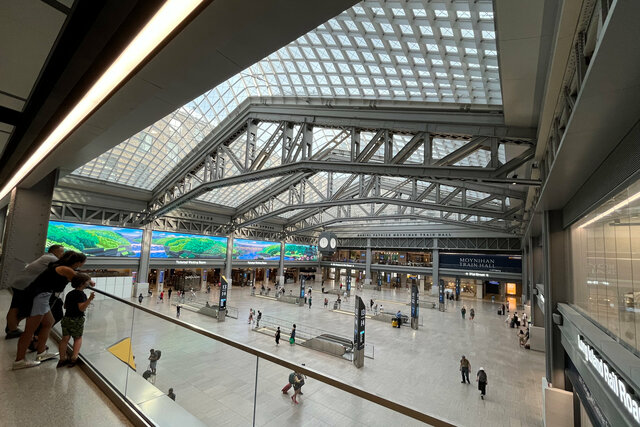 Inside the Moynihan Train Hall