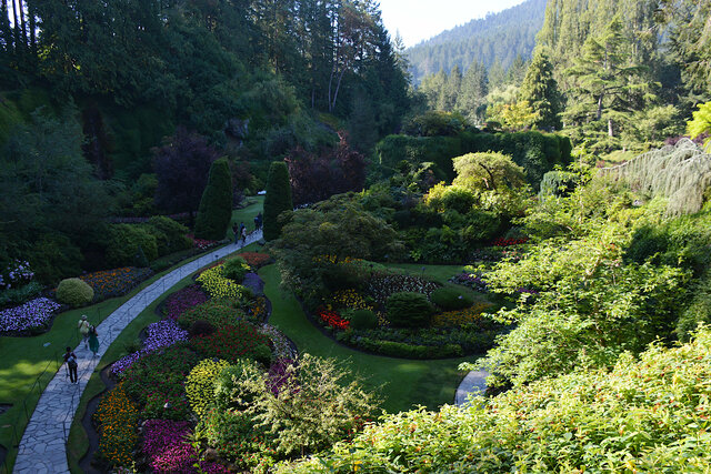 Sunken garden at The Butchart Gardens