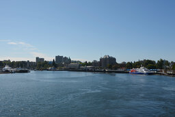 Departing Victoria Harbour via ferry