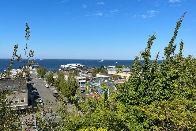 MV Coho cruises into Port Angeles