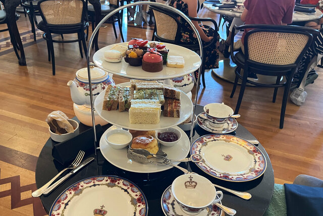 High tea at the Fairmont Empress