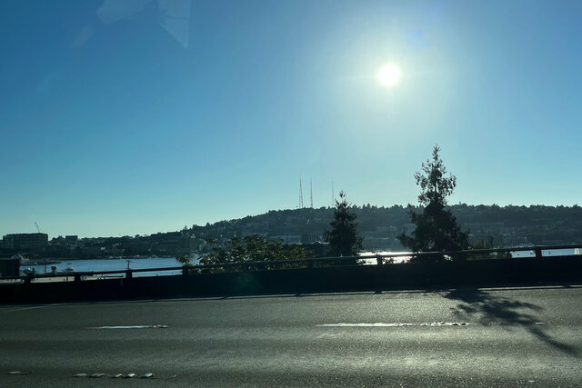 Lake Union and Queen Anne from I-5