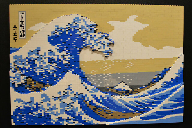 The Great Wave in Lego