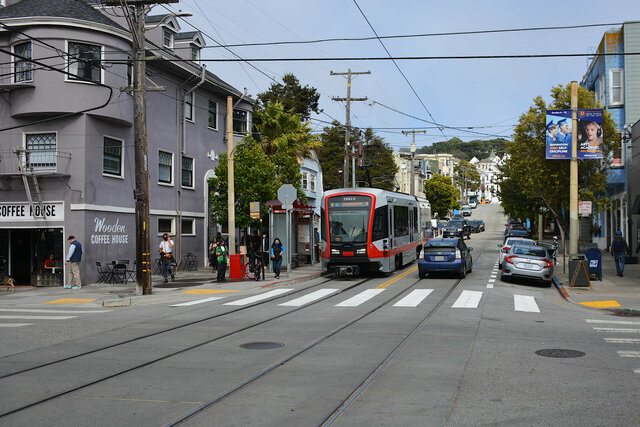 N-Judah crosses Cole St