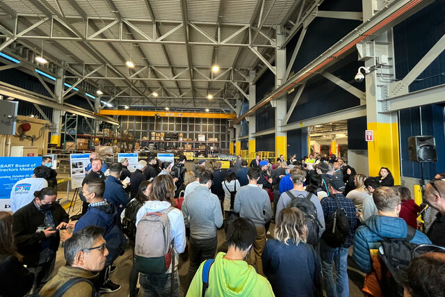 BART tour at Hayward