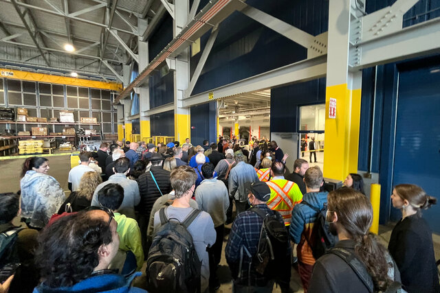 BART tour enters the facility