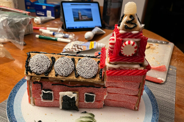 Gingerbread lighthouse