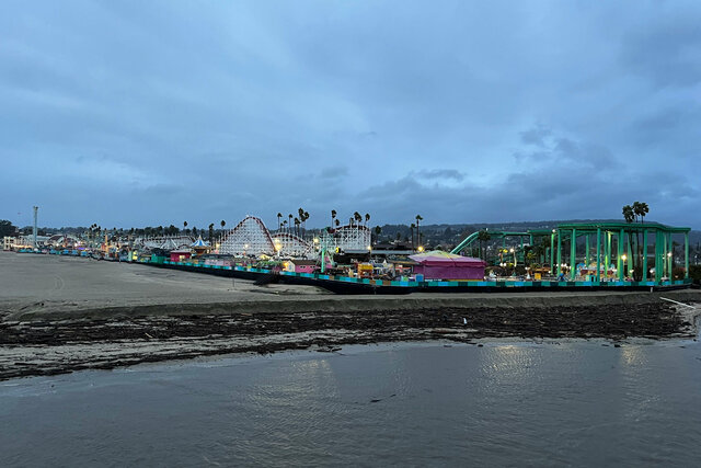 Beach Boardwalk at dusk