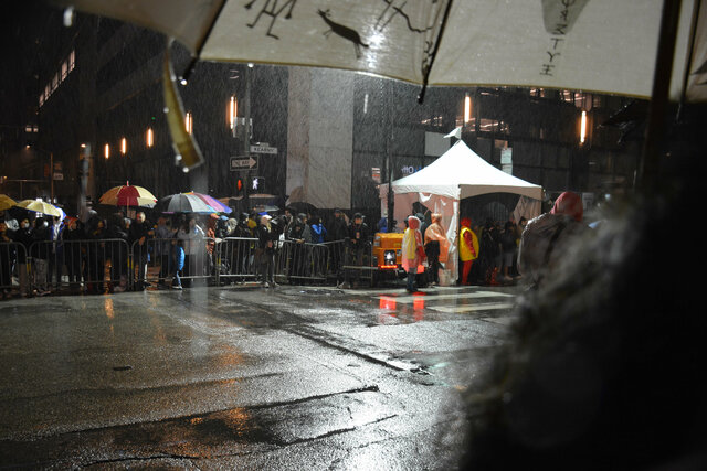 Rain at the Chinese New Year parade