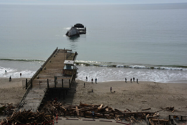 Seacliff Beach after the storm