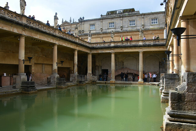 Main pool at the Roman baths