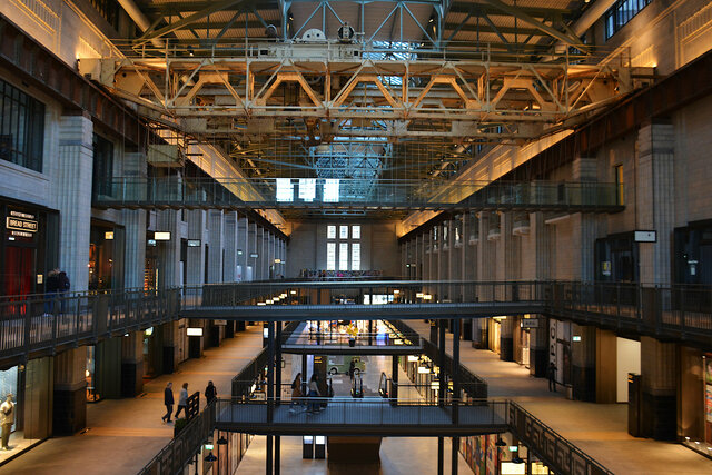 Turbine hall turned into a shopping mall